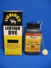 Fiebing's Leather Dye w/ Applicator - 17 COLORS - Pic - A - Color -  4 OZ   NEW