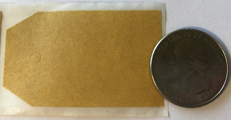 КОРИЧНЕВАЯ БУМАЖНАЯ БИРКА наклейки (5 шт.) стикеры • этикетки • ведение журнала • подарки • Рождество • упаковки - Изображение 4 из 4