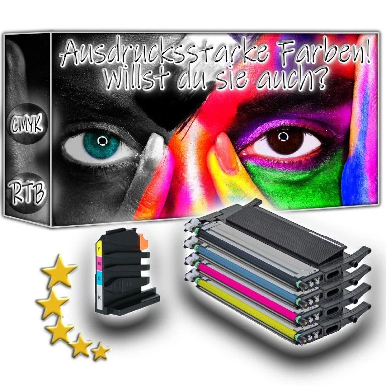 ECL SHOP.DE 4x Tonerkartusche + Resttonerbehälter für HP Color Laser 178nwg