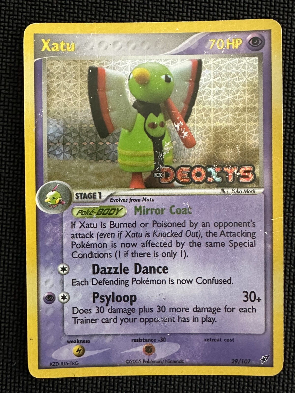 Xatu 29/107 EX Deoxys Reverse Holo Pokémon Card HP