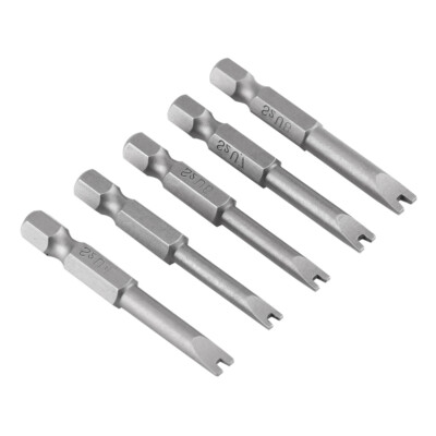 5 Piece Screwdriver U Type Shape 1/4 Hex Shank Magnatic Security Bits Tool Set 