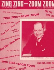 Zing Zing-Zoom Zoom Sheet Music with LYRICS, UKULELE TABS 1950