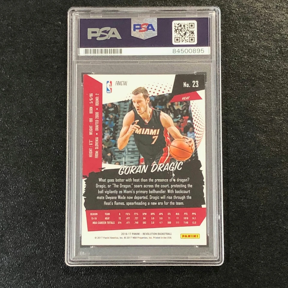 2016-17 Panini Revolution #23 Goran Dragic Signed Card AUTO 10 PSA/DNA Slabbed H - Image 2 of 2