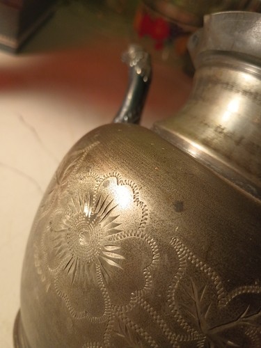 Antique Ornate Rogers Smith & Co New Haven Silverplate CO. #026 Tea/Coffee Pot - Picture 3 of 12