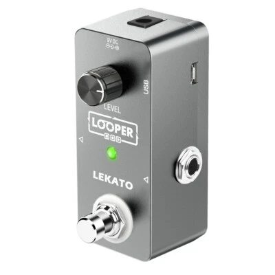 LEKATO Electic Guitar Looper Effect Pedal Single Loop Recording 300s
