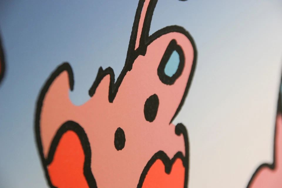 Serigrafía en relieve firmada sobre papel "Summer Season II" por Peter Max LE de 175 Foto 2 de 4