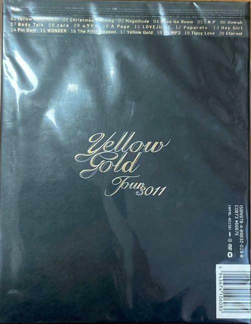 Akanishi Jin Yellow Gold Tour 3011 Love DVD+39P Japan limited
