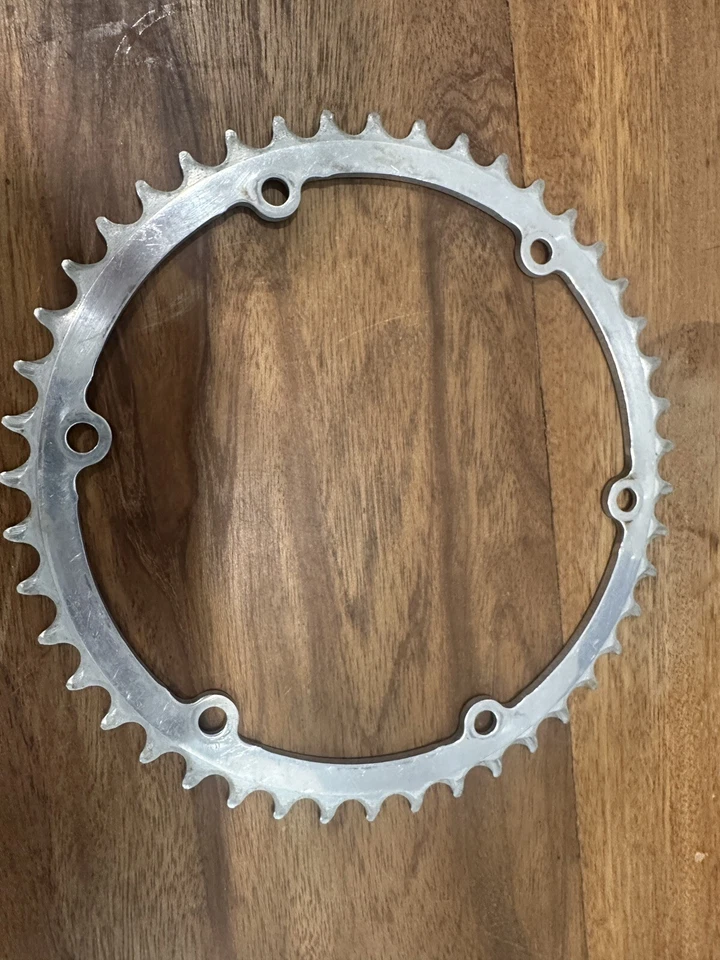 Plato vintage TA Specialities 45 dientes 152 BCD 6 pernos T.A. Hecho en Francia Foto 3 de 4