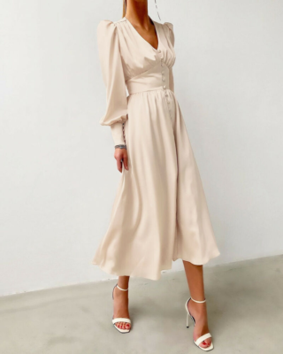 plus size long sleeve prom dresses near me Plus Size Empire Waist Chiffon Maxi Dress with Long Lantern Sleeves –  Ever-Pretty Plus