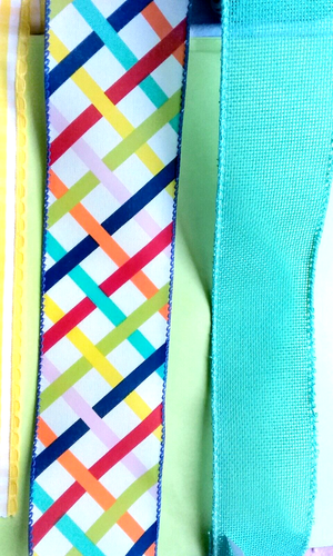 Summer Ribbon Bundle Wired 13 yds 1.5", 2" & 2.5 Plaid Floral Polka Dot Gingham - Picture 5 of 9