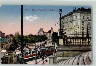 39757669 - Prague Tram Advertising Suchard Chocolate Station Emperor Franz