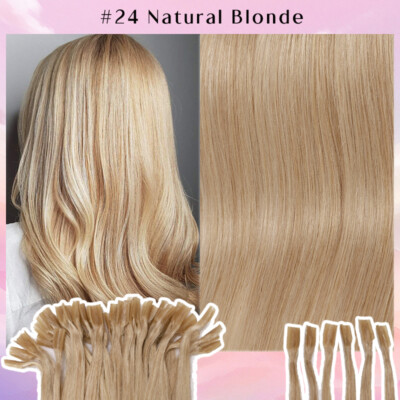 200 Strähnen Bonding Remy Echthaar Keratin Extensions Haarverlängerung Balayage