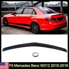 For Mercedes Benz W212 2010-2016 A Style Trunk Spoiler Wing Carbon Fiber Look