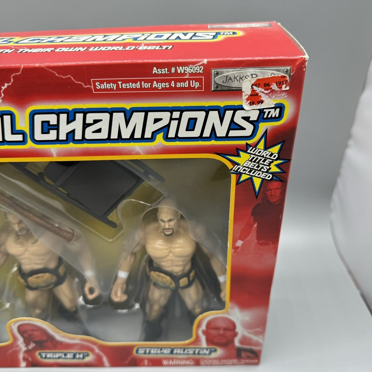 WWF Immortal Champions Action Figure 3 Pack Rock Triple H, Steve