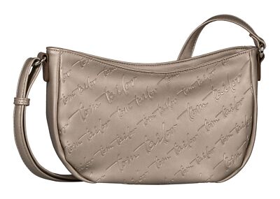TOM TAILOR Denice Cross Bag M Schultertasche Metallic Taupe Neu