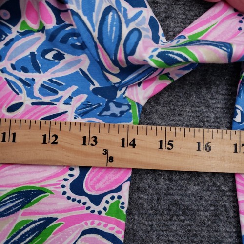 Lilly Pulitzer Top Girls 14 Pink Mini Sammy Pajama Sleepwear Floral Long Sleeve - Picture 5 of 10