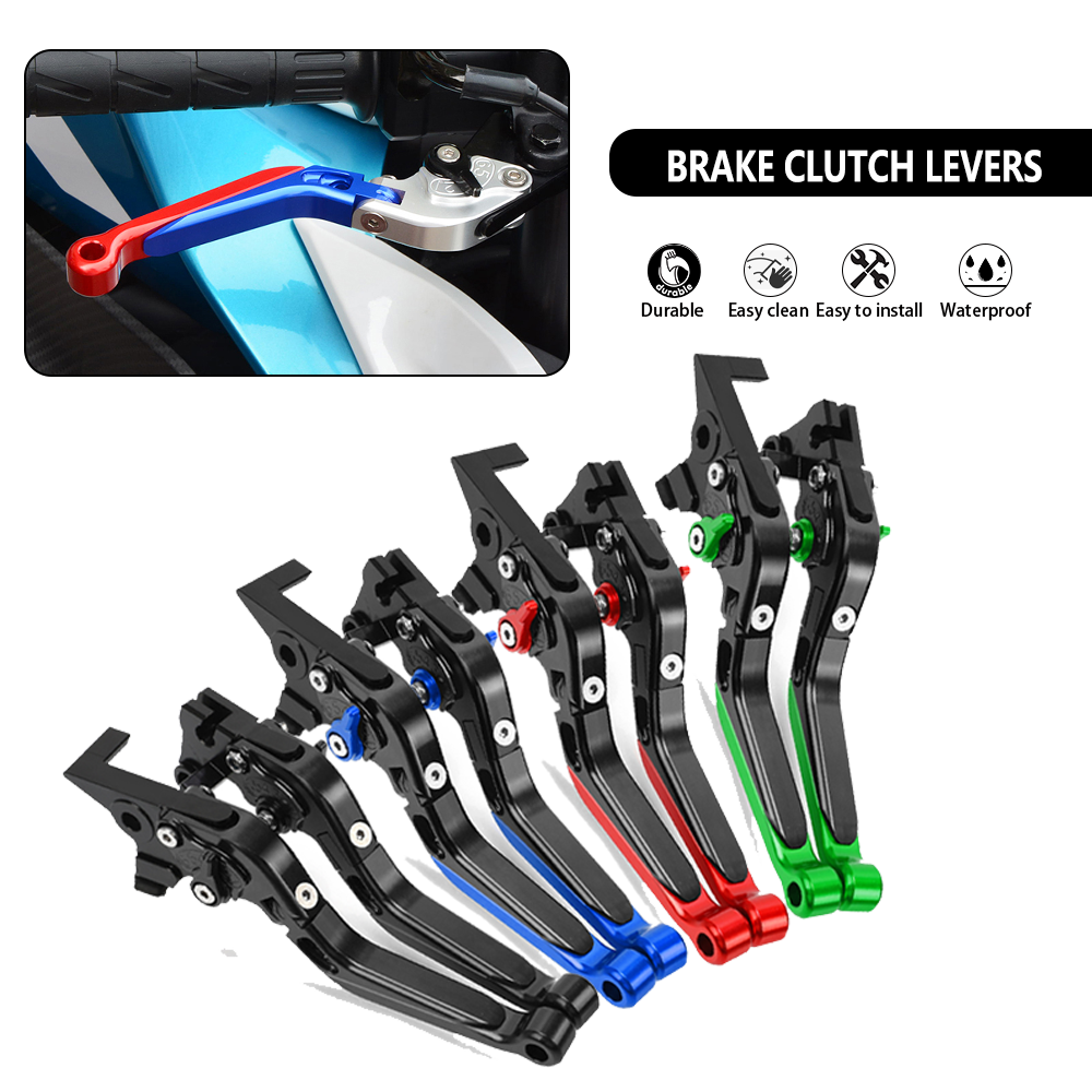 Motorcycle Brake & Clutch Hand Levers For BMW R1200GS, R1200RT, R NineT (2014-2020) - Black Aluminum - View #7