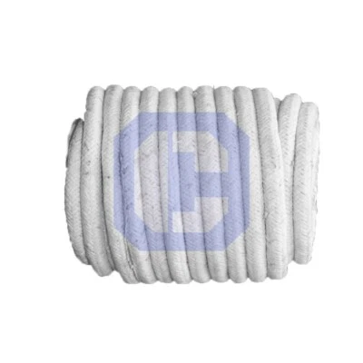 CERAMATERIALS Ceramic Fiber Rope - 5/8 inch - (Round Braided) - 2300°F - 350 feet FULL ROLL