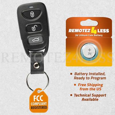 Keyless Entry Remote for 2007 2008 2009 2010 Hyundai Elantra Car Key Fob Control