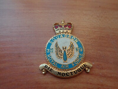 Plaque Danbury Mint RAF - 47 Escadron - Plaqué Or émaillé - Fabriqué UK