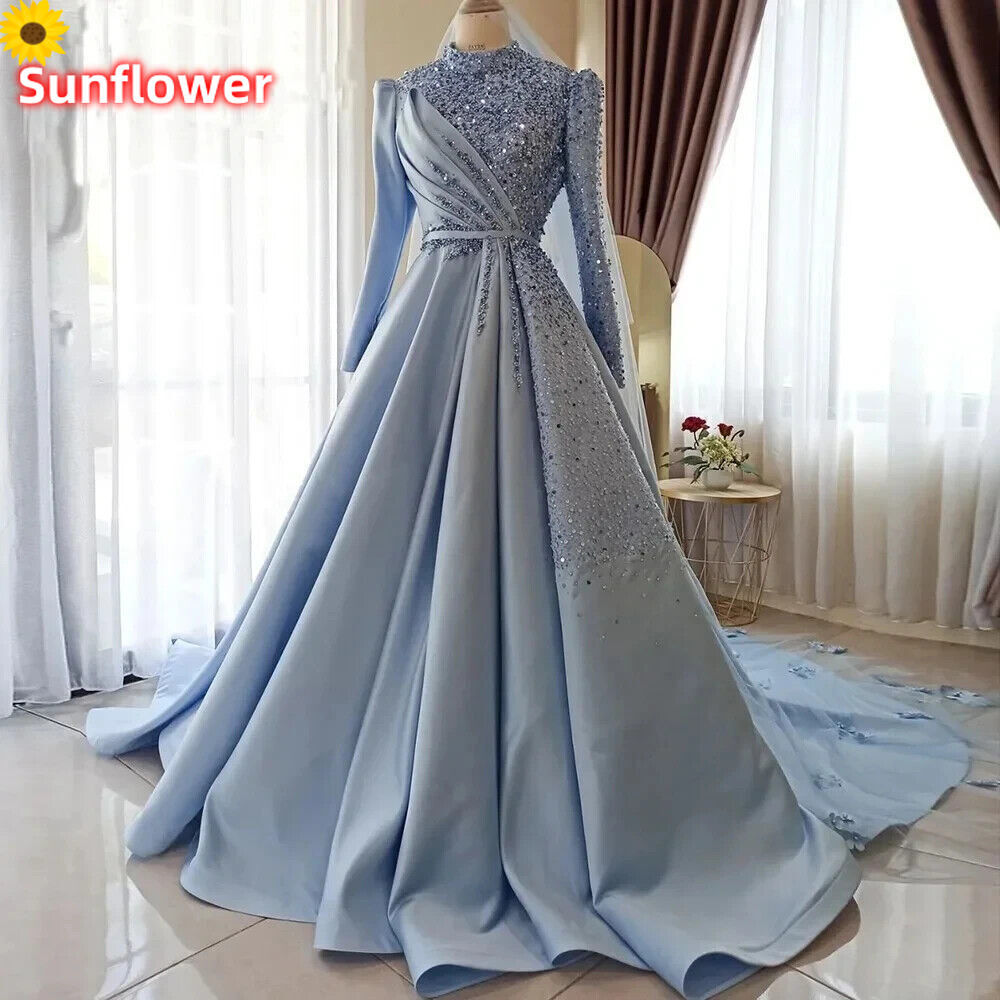 long sleeve occasion dresses Sheer Embellished Long Sleeve Evening Gown in Almond - 4