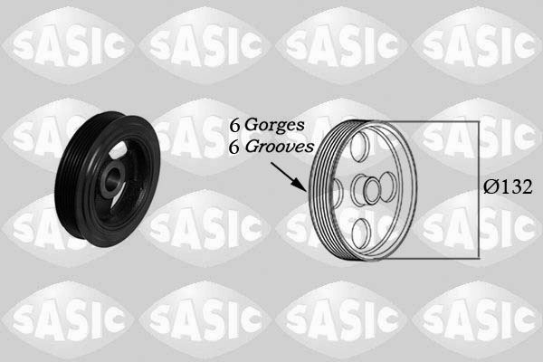 Poulie damper pour Ford Focus 1 et Puma 1.6 16V de rechange standard