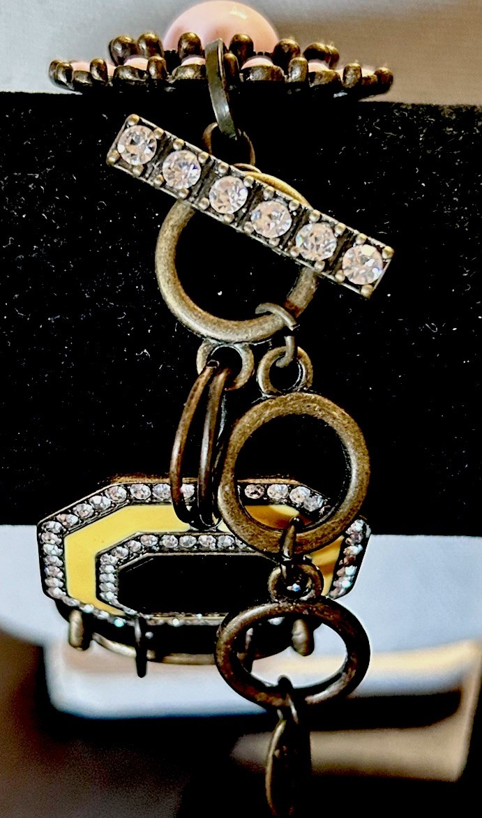 Vintage Statement Bracelet By Plunder Ornate Pane… - image 2