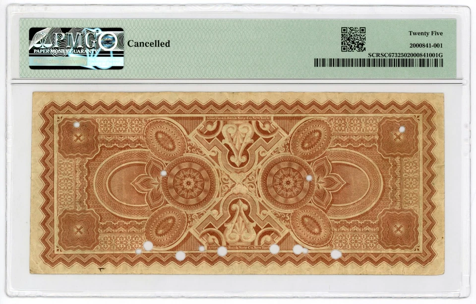 1873 $10 The South Carolina Railroad Co - Charleston, SOUTH CAROLINA Note PMG 25 - Image 2 of 2