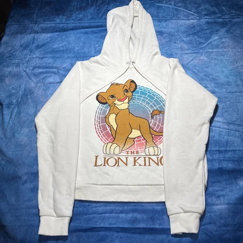 OFF WHITE Felpa Pullover Simba Bambino Disney Piccolo Re Leone Universale 