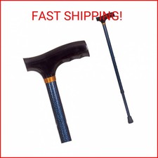 DMI Lightweight Aluminum Adjustable Walking Cane with Derby-Top Handle for Men a