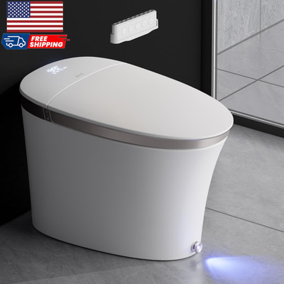 Luxury Smart Toilet with Auto Open/Close Foam Dispenser ADA Comfort Height Heate
