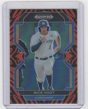 Nick Vogt 2022 Panini Prizm Draft Picks #PDP210 91/99 UC Santa Barbara Gauchos