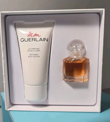 Mon Guerlain Mini Travel Perfume .16 Fl oz  & Lotion 1 Fl oz Set
