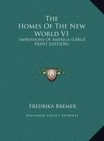 Fredrika Bremer | The Homes Of The New World V1 | Buch | Englisch (2011)