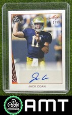Jack Coan Auto 2021 Leaf Memories 2/99 1990 Bronze Fighting Irish