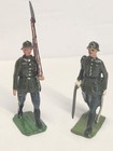 5 Lead Britains German Army Infantry Soldiers With Movable Rifle Arms — photo 3