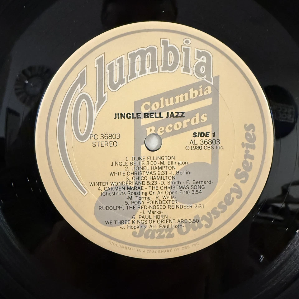 Jingle Bell Jazz Vinyl LP Columbia PC 36803 Ellington Miles Davis Dave Brubeck - Image 3 of 4