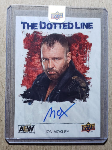 Jon Moxley #DL-JM 2021 Upper Deck AEW The Dotted Line Autographs card