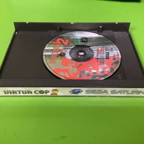Virtua Cop 2 (Sega Saturn, 1996) Cib Manual (Tested & Works)