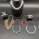 Vintage Costume Jewelry Lot 7 Mid-Century Hong Kong Necklaces & Bracelets