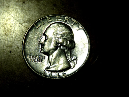 Nice Better Date Brilliant Uncirculated 1946 Washington Silver Quarter B26