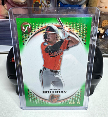 Topps Pristine 2026 Jackson Holliday Baltimore Orioles Green Prizm #127 008/150