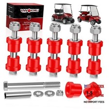 EZGO TXT Spring Bushing Kit with Screw Nut, 6 Sets Golf Cart Rear Leaf Spring
