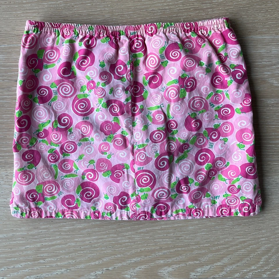 Lilly Pulitzer Y2K Rosa Caracol Rolls Royce Rosa Skort Vintage Etiqueta Blanca talla 8 Foto 2 de 4