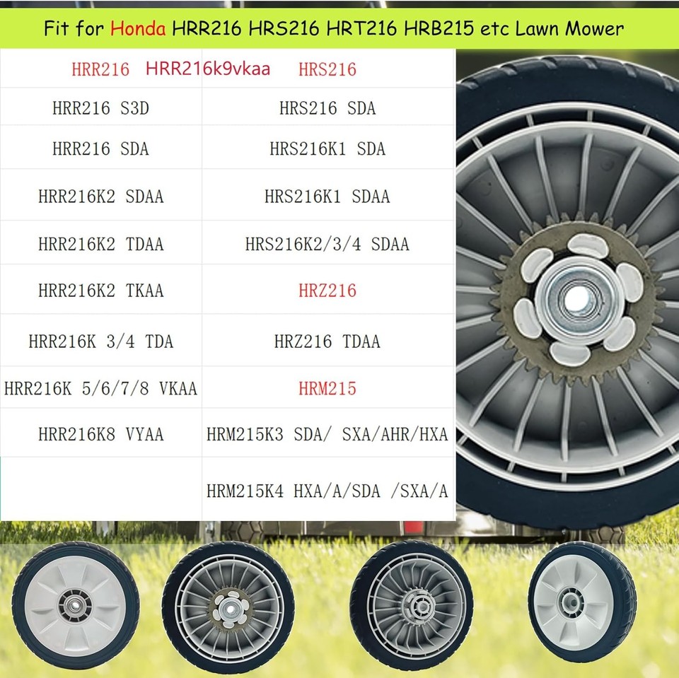 Lawn Mower Wheels, HRR216K9VKAA Wheels, Fit For Honda