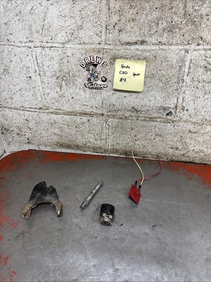 Honda C110 C 110 Sport 50 Fender Guard Key Switch Parts Lot OEM Vintage Original