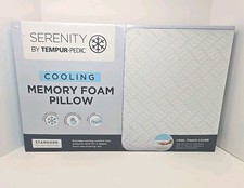 NEW Tempur-Pedic Serenity Cooling Memory Foam Pillow Cool Comfort Support