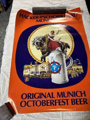SQ #11 Vintage 1988 Hacker-Pschorr Beau Muncher Original Munich Oktoberfest Beer