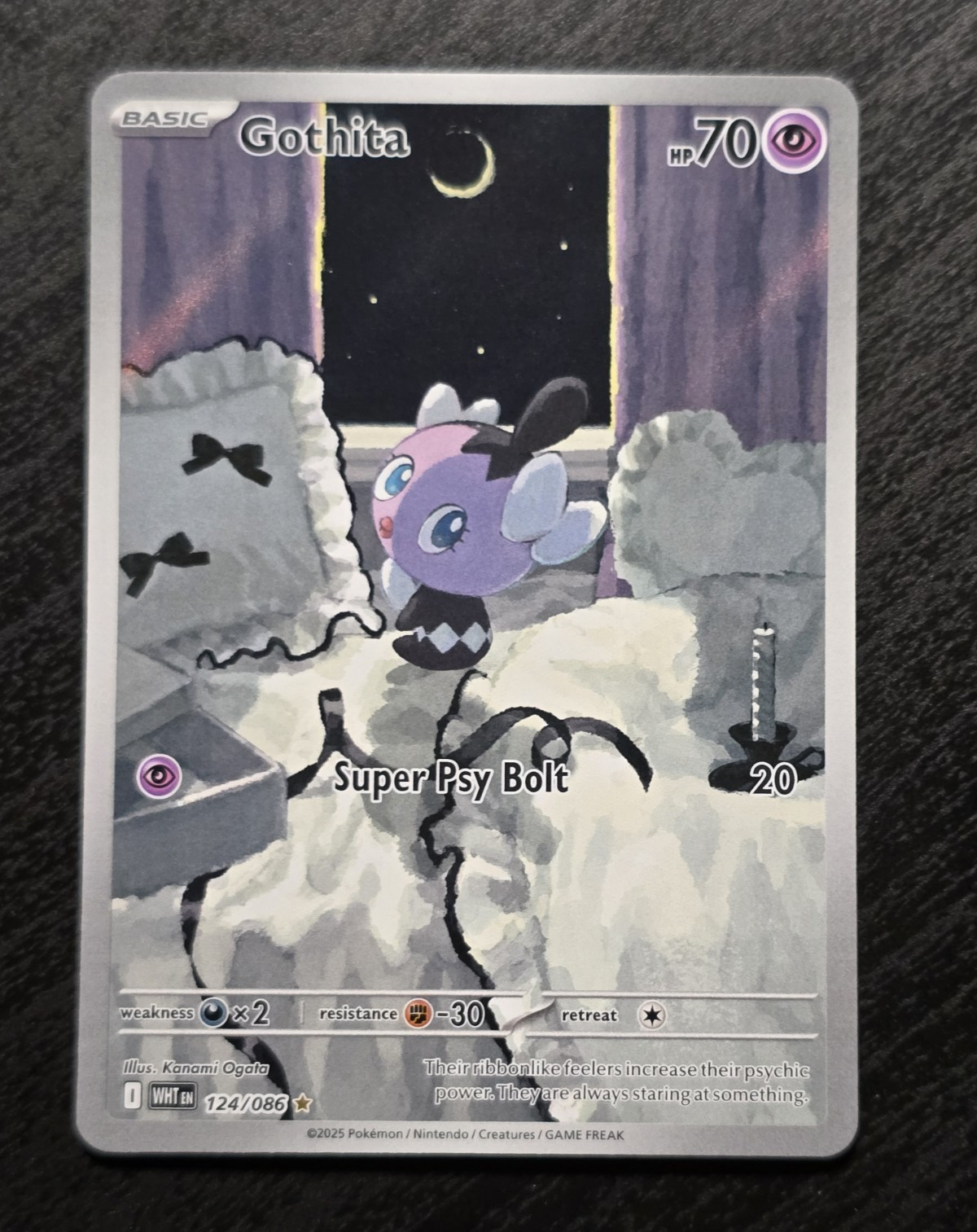 2025 Pokemon White Flare Gothita Illustration Rare 124/086 IR NM