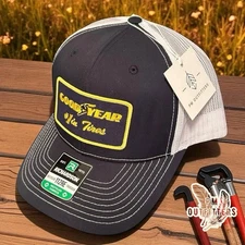 Vintage Retro Good Year Tires Patch Richardson 112 Sustainable Trucker Hat